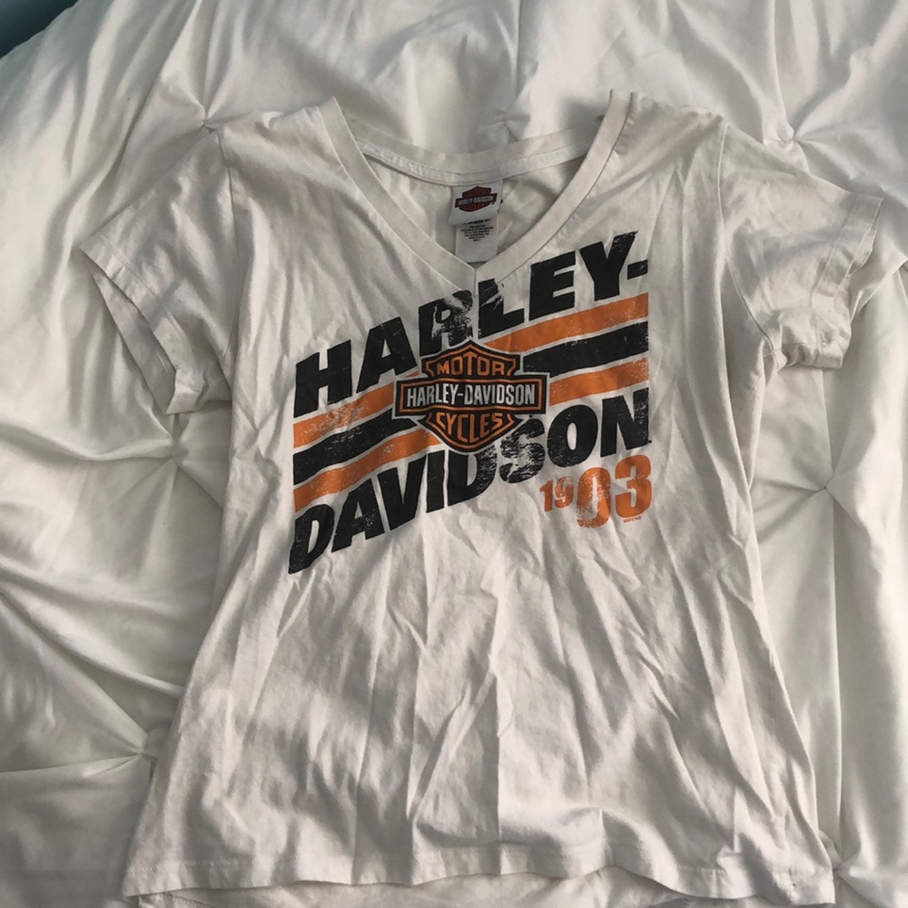AUTHENTIC Harley Davidson V Neck Tee